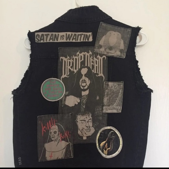 Jackets & Blazers - RARE DROPDEAD SATAN IS WAITIN VEST